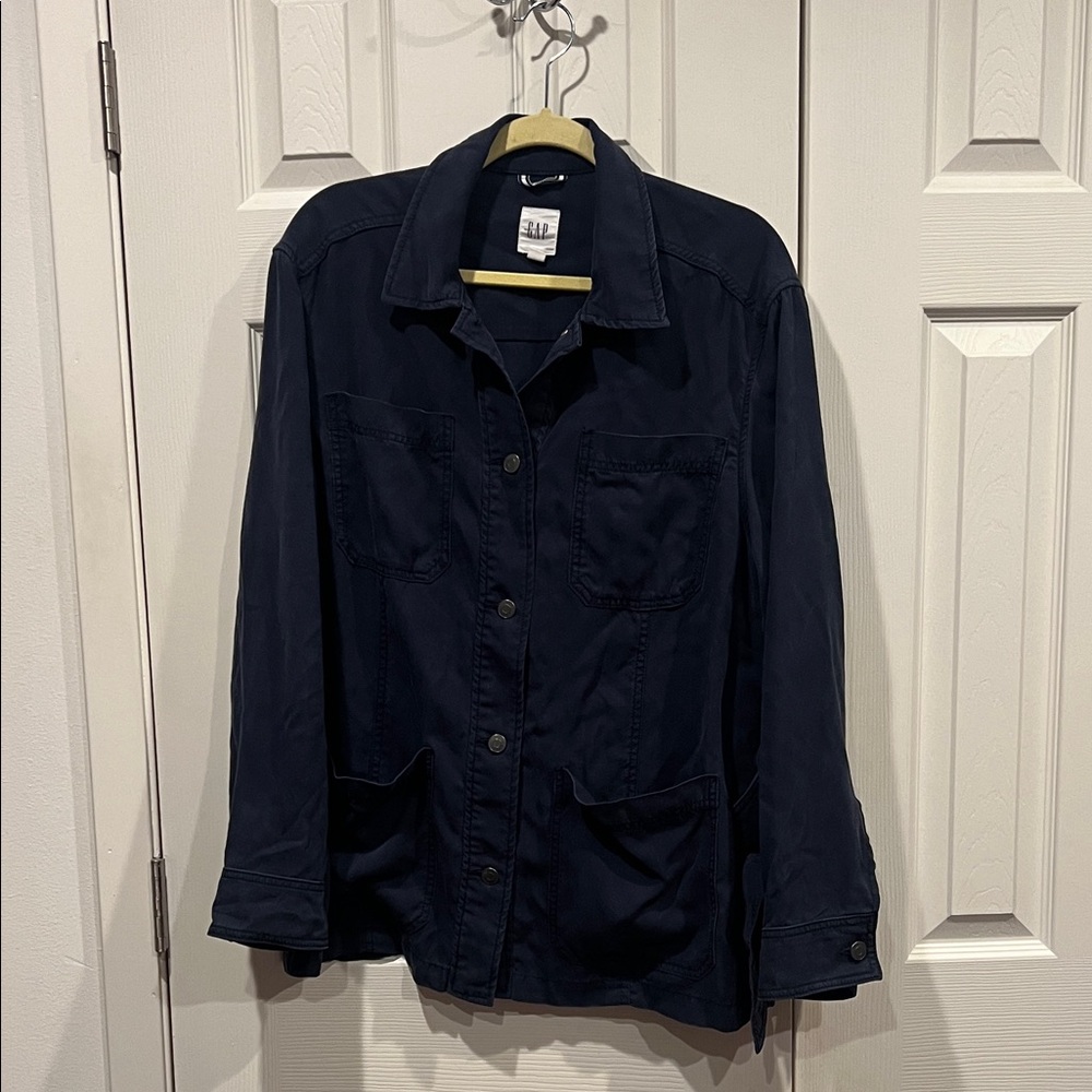 GAP Navy Utility Jacket - Picture 1 of 9